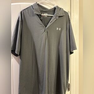 Men’s Under Armour collar shirt (striped)
